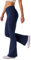Glacspyg Damen Hose High Waist Schlaghose Bootcut Flared Yogahose Bauchtraining Elastische Freizeit Laufhose Marineblau S