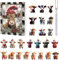 Weihnachten Hochland Kuh Kalender Weihnachten Countdown Familie 2024 Weihnachten Ornamente Bulk Holiday Countdown Dekor Kuh Ornamente für Kinder Eltern Familie