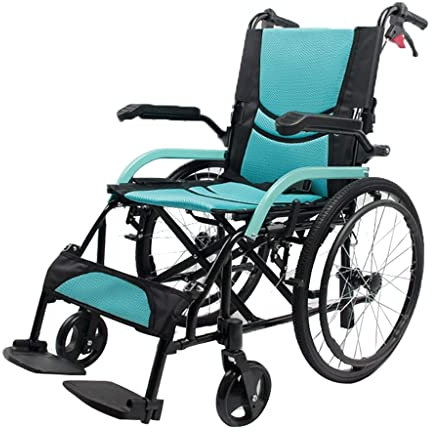 sjdoPulse Rollstühle Bequeme Und Atmungsaktive Klapprollstühle Mit 20-Zoll-Hinterrad Und Großer Aufbewahrungstasche Selbstangetriebene Rollstühle Für Erwachsene Leichtgewicht