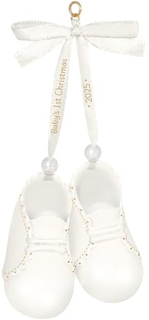 Hallmark Keepsake Christmas Ornament 2025, Baby's 1st Christmas Baby Booties 2025, Porcelain, New Baby Gifts