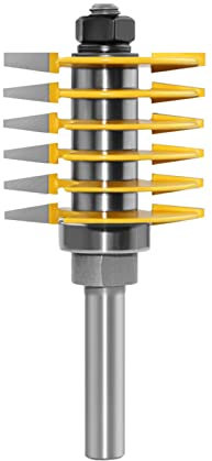 Adjustable Finger Joint Router Bit 8mm 12mm 12.7mm Shank Woodworking Tenon Milling Cutter for Professionals & Beginners