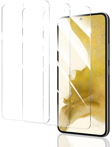 3 Stück Schutzfolie für Samsung Galaxy S22/S23, Panzer Schutz Glas Folie Displayschutz, gehärtete Glasfolie, Panzerfolie Schutzglas, 9H Härte Displayschutzfolie, HD Klar, Anti- Kratzer