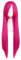 MapofBeauty 32 Pouces/ 80 cm Long Droit Anime Costume Rôle Jouant Perruque Parti Perruque (Hot Rose)