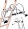 VEVOR Estabilizador de Escalera Gancho Separador de Escalera de Pared Extensible Accesorios para Escalera de Caballete de Techo Barra en T con Agarre de Goma de Acero Acceso a Techos Empinados