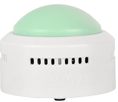 TalkJoy Sprechende Tischuhr für Blinde, Senioren und Sehbehinderte, mit Klatschsensor, 5 Sprachen einstellbar, 4X Wecker pro Tag, Uhrzeit & Datumsansage, Deutsche Stimme