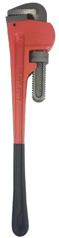 IMJ-Global Chiave Giratubi Americana Stillson | da 18 / 450 mm | Impugnatura Antiscivolo | per Serraggio Rimozione di Tubi Raccordi Viti