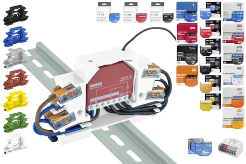Print Worth 3D Universal-Hutschienen-/Wandhalter/Adapter Allstar W für ALLE 60 (dosenmontierbaren) Shellys: 1,1PM,2PM,Shutter,1L,2L,EM,i4,Dimmer,RGBW (Wave/Plus,G3,G4) und Nous/GLEDOPTO (Weiß (P),1)