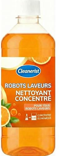 Cleanerist | 1L Detergente Robot Lavapavimenti Arancia (66 dosi) - 15ml su 300ml - Universale per tutti i modelli - Concentrato 1:20 - Senza aloni