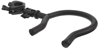 Abaodam Mic Stand Guitar Hanger for Acoustic and Mandolin with Metal Clamp and Sponge Covered Hook Versatile Fit and Enhanced Stability for Music Stand