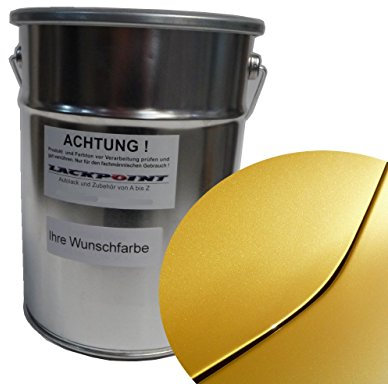 Lackpoint 1 Liter Spritzfertigen Wasserbasis Renault J37 Gelb Metallic Autolack