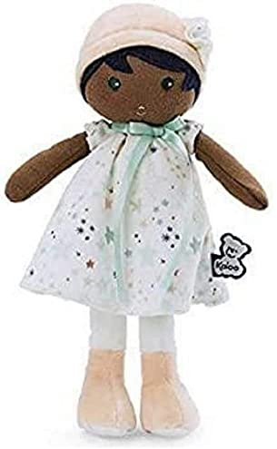 KALOO K961999 Tendresse Schmusepuppe Manon K, 32 cm, Braun Weiß