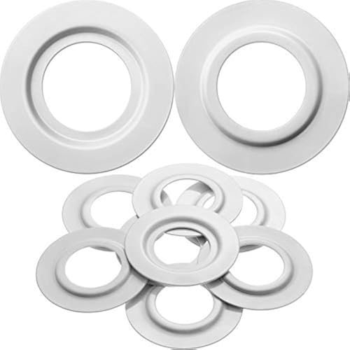 Reduzierring für Metalllampenschirm für ES/ E27 bis BC/ B22 Plattenleuchte Adapterkonverter für Lampenschirmwaschanlage (Weiß, 8 Stück)