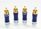 Ricable Custom RNU - Kit 4 Pz. Connettori RCA Hi-Fi a Saldare per cavo 7 mm max.