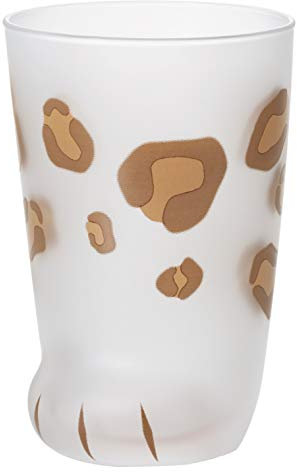 Aderia Japan Vaso de vidrio japonés de 300 ml con diseño de pata de gato Coconeco – Pink Pawn Ball Panther Cat 6046 – Importación de Japón