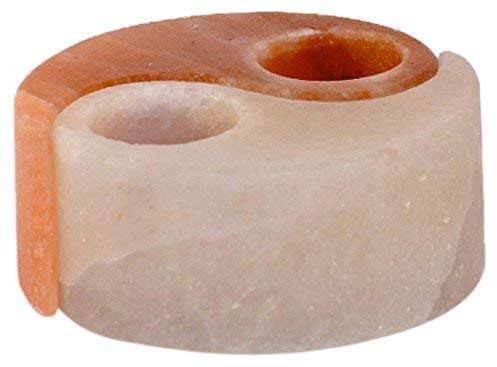 SalNatural© Salzkristall Yin Yang 2 Teilig Halit & Rosa