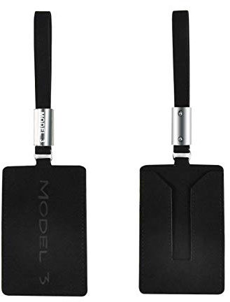 Kwak's Porte-Cartes Compatible pour Tesla Model 3 Carte Porte-clés Titulaire de la Carte clé pour Model 3(Noir)