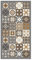 Panorama Alfombra Vinílica Pasillo - Varios Tamaños - (Baldosa Hidráulica Color Naranja 80x200 cm)