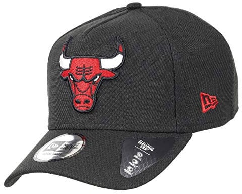 New Era Chicago Bulls NBA Black Base A-Frame Adjustable Trucker Cap - One-Size