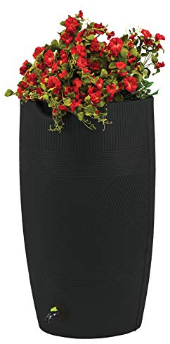 Impressions Eco Havana 50 Gallon Rain Saver - Contains Recycled Material Black
