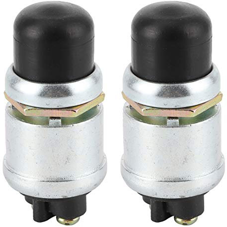 Interruptor de botón pulsador 2 uds interruptor de arranque del motor de bocina SPST pulsador de arranque interruptor de arranque impermeable 50A 12V para coche barco
