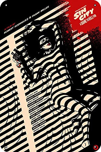 Sin City Fan Art Poster Metall Blechschild 20,3 x 30,5 cm Filme & TV-Serie Wanddekoration
