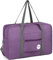Handgepäck Tasche für Flugzeug Reisetasche Klein Faltbare Handgepäck Koffer 55x40x20cm / 45x36x20cm Sporttasche Krankenhaustasche Weekendertasche von WANDF (B - Denim Lila mit Schultergurt)