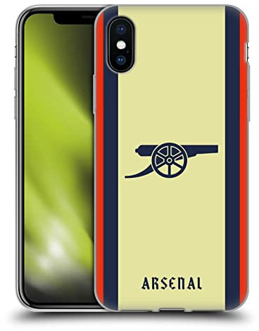 Head Case Designs Licenciado Oficialmente Arsenal FC Lejos Kit de Escudo 2021/22 Caso Funda de Gel Suave Compatible con Apple iPhone X/iPhone XS