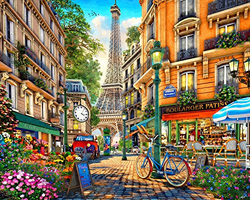 Springbok's 1000 Piece Jigsaw Puzzle Paris Afternoon - Unique Cut Pieces