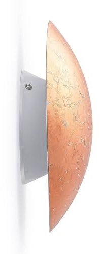 Lindby LED Wandleuchte, Wandlampe Innen 'Illuma' (Modern) in Kupfer aus Metall (1 flammig,) - Wandstrahler, Wandbeleuchtung Schlafzimmer/Wohnzimmer, Wohnzimmerleuchte