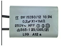 easyPART Kompatibel/Ersatz für Eichhoff Kondensatoren GmbH BV15350/12 Entstörschutz 0,2 µF uF Typ BV 15350/12 Funkentstörkondensator für Kleingeräte