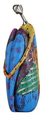 SHENGTIAN Bunte abstrakte Kunst weibliche Yoga-Pose Statue, Indoor-Moderne Wohnkultur Bunte Figur Malerei Kunst Yoga-Figur Ölgemälde weibliche Statue, Tischplatte dekorative Geschenk (A)