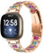 Gimuk Cinturino compatibile con Fitbit Versa 4/Fitbit Versa 3, unisex, regolabile, in acciaio inossidabile, cinturino di ricambio per Fitbit Sense/Sense 2, Small/Large, Acciaio inossidabile
