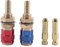 Eujgoov 2 Stück 8mm Wassergekühlt und Gas, Wassergekühlte MIG Brennerschleife Verbinder Agua Gas Adapter Schnellkupplung für Wig Schweißbrenner zwischen Schweißbrenner und Schweißstecker