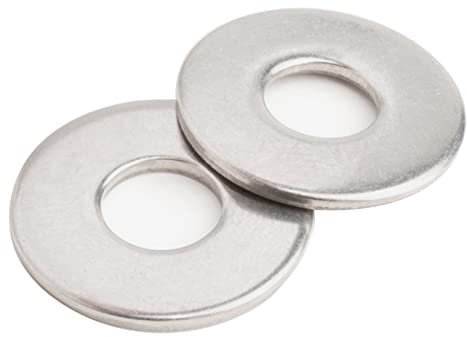 Unterlegscheiben M8, Große Flach Unterlegscheiben M8 X 17mm Dicke 1.6mm Edelstahl Beilagscheiben DIN125 A2 V2A(50 Stück)