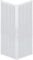 Box Doccia A Soffietto Angolare Riducibile Colore Bianco Pastello Modello Simply (80x120)