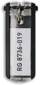 Durable Schlüsselanhänger 195701 Key Clip - 1957 schwarz 6St.
