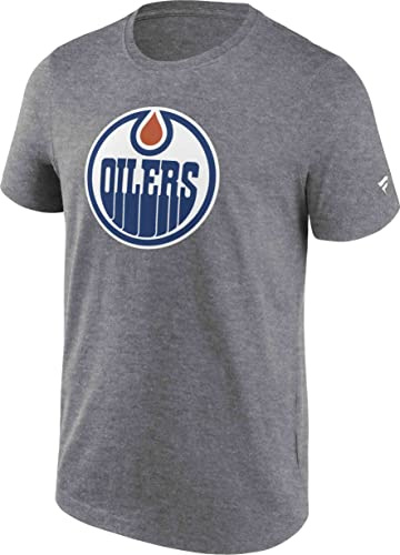 Fanatics - NHL Edmonton Oilers Primary Logo Graphic T-Shirt Farbe Grau