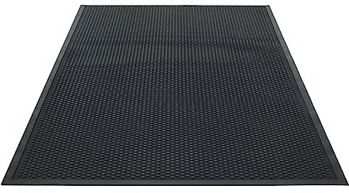 Guardian Easy Step Scraper 3X5 (33in x 58in) Indoor/Outdoor, Heavy-Duty, Solid Rubber Floor Mat,Black