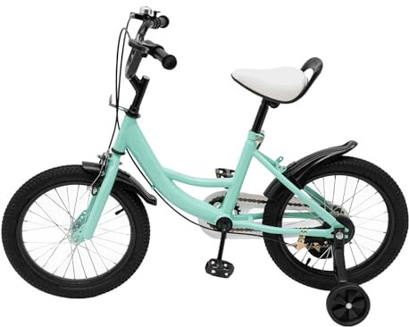 Lilyeriy 16 Zoll Kinderfahrräder mit Abnehmbare Stützräder Outdoor Sportlich Kinderfahrrad HöHenverstellbar Kinder Fahrrad für Kinder mit Einer Körpergröße von 105-135cm