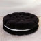 LFRANK Gemütliches rundes quadratisches Sandwich-Keks-Plüschkissen gefüllt mit Schokolade Oreo-Keks schönes Wohnkultur-Geschenk 35CM 2