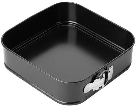 Florina Molde Tarta Desmontable (24 x 24 cm) I Molde Bizcocho MERINGO I Recubrimiento Antiadherente I Moldes Bizcocho para Hornear Cuadrado de Acero al Carbono I Hornear Pasteles y Tartas