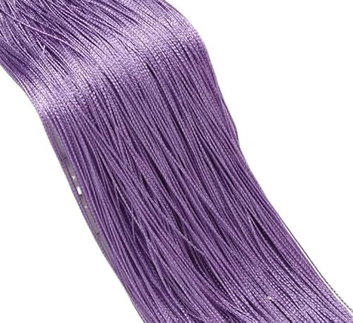 Fadenvorhang 3 x 2,6 m Lange Fadenvorhänge im Wohnzimmer, Trennlinie, Volant for Fenster, einfarbig, Hochzeitsfeier-Dekorationsvorhang Dekorative Gardine (Color : Purple, Size : 3x2.6m)