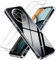 LYJERRY 1Pcs Schutzhülle für Xiaomi Redmi A3 Handyhülle + 2Pcs Schutglas für Xiaomi Redmi A3 Hülle durchsichtig Stoßfest Cover Silikon Handytasche und Displayschutzfolie