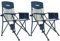 XGEAR Set of 2 Folding Chairs Breathable, Camping Chairs, Comfortable Heavy Duty Structure, 136 kg, with Drink Holder, Outdoor Chair Portable with Carry Bag for Garden Hiking Fishing Picnic BBQ Beach