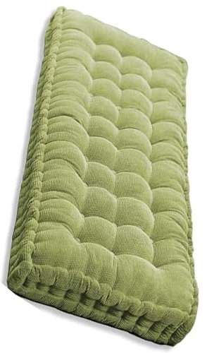 Sitzkissen Bank Outdoor, Bankauflagen mit Bezug, Bankkissen Waschbare, Rutschfestes Sitzpolster Outdoor, Sitzauflage Bank Viele Farben und Größen Zur Auswahl(Color:Green,Size:120x35cm)