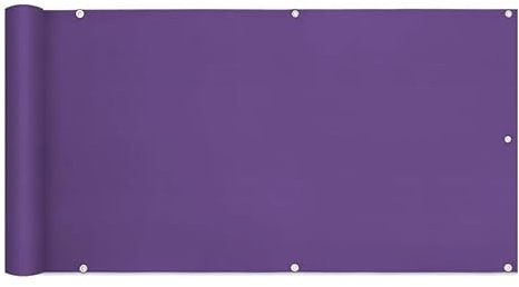 Planesium Balkon Sichtschutz (65cm x 130cm Lila) Balkonabdeckung Balkonverkleidung UV-Schutz Balkonbespannung Balkonumrandung für Terrasse Garten Zaun Windschutz