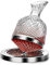 Osmond Rotweinkaraffe, 50 oz/1500 ml, Weinkaraffe aus Kristallglas, bleifrei, um 360 ° drehbar, für Whisky