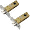 MACHSWON 2PCS 60mm Forked Tubular Mortice Latch with Door Stopper Stainless Steel Door Latch Sprung Lever Door Handles