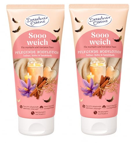 Dresdner Essenz Bodylotion Sooo weich, 2er Pack, 2 x 200ml