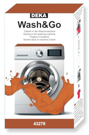 CREATIV DISCOUNT DEKA Waschmaschinenfarbe Wash & Go für 500g Stoff - Zimt
